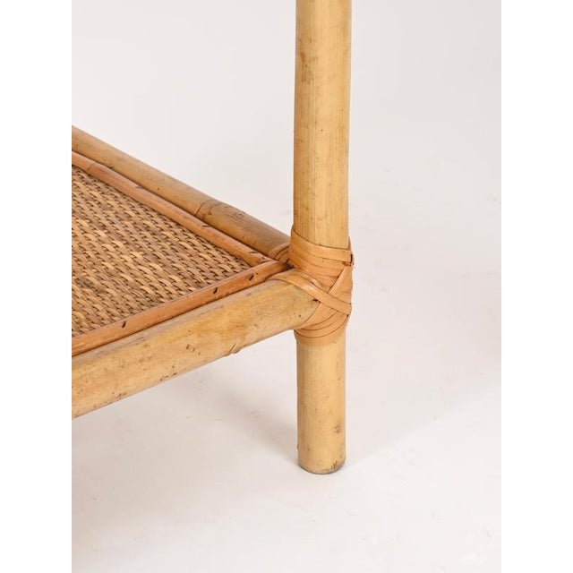 French Riviera Nightstands in Bamboo, Rattan and Wicker, Italy, 1970s, Set of 2 For Sale - Image 13 of 14