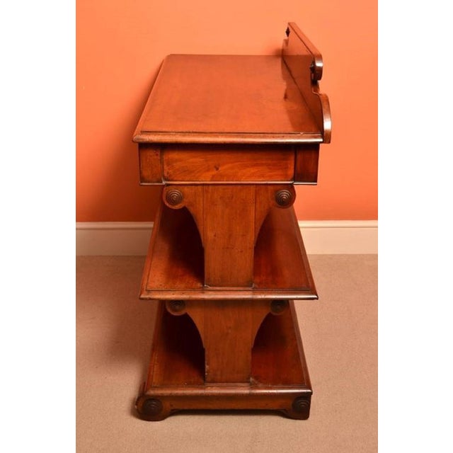19th Century Victorian Mahogany Serving Table Buffet For Sale - Image 5 of 11