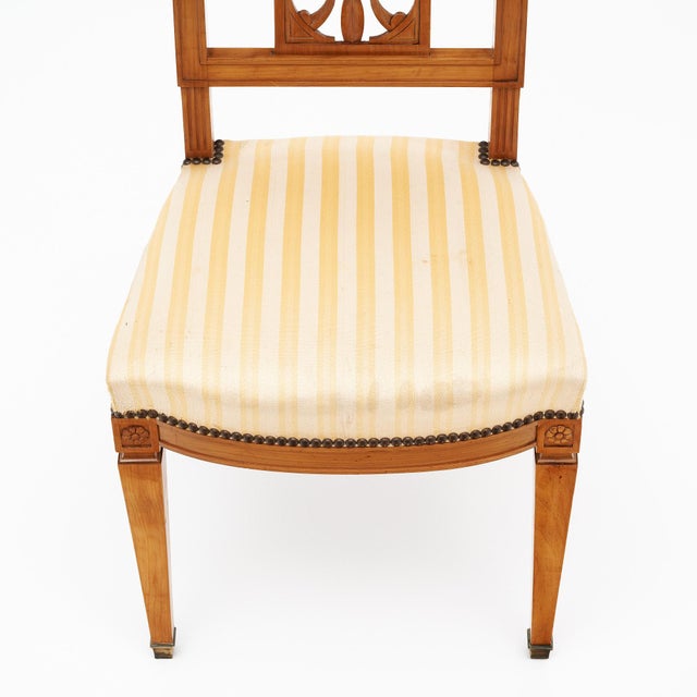 1920s Directoire Antique French Dining Chairs For Sale - Image 5 of 9