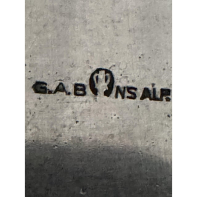 Swedish Grace Silver-Plated Napkin & Letter Holder from G.A.B., 1930s For Sale - Image 3 of 8
