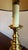 American Vintage Brass Candlestick Lamp For Sale - Image 3 of 6