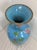 Huge Antique 19th Century Japanese Meiji Cloisonne Enamel Baby Blue Palace Vase For Sale - Image 14 of 17