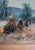 19th Century American Pastel Moonlit Nocturne Pastural Landscape With Haystacks For Sale - Image 14 of 16