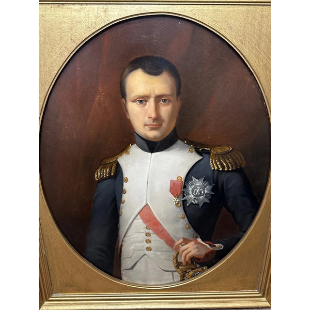 1 Large Important French Fine Art 19th Century Oil Painting Military Portrait Napoleon Bonaparte Emperor. Impress your...