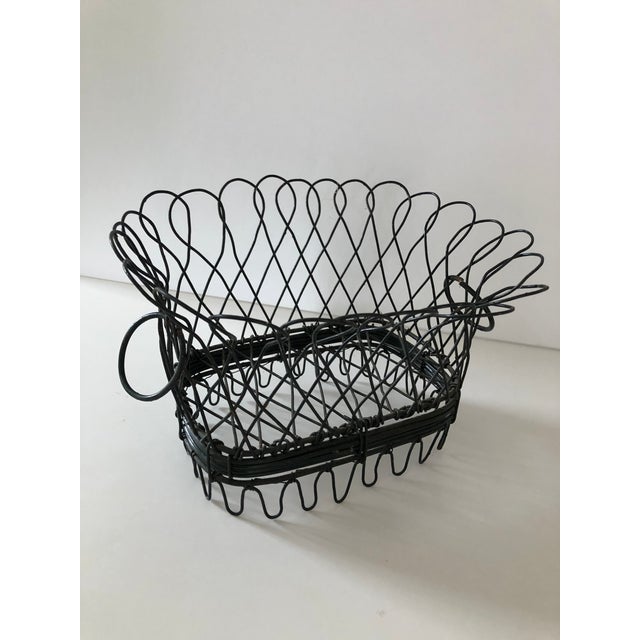 Antique Handmade Wire Basket Chairish