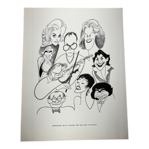 1992 Montblanc De La Culture Hirschfeld Print