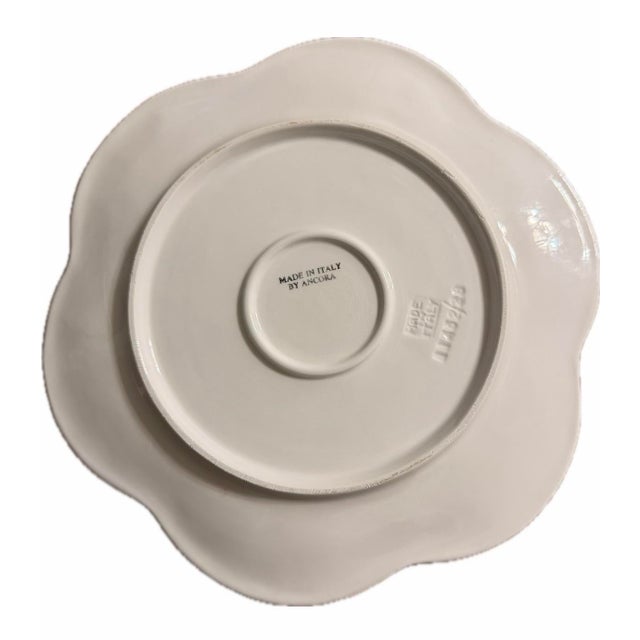 Tiffany Blue Vintage Italian Flower Shaped Charger or Dinner Plates - Set of 10 For Sale - Image 8 of 8