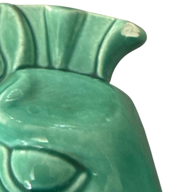 Pair of Art Deco Style Turquoise Ceramic Horse Bookends, 10” Sculptural Figures For Sale - Image 10 of 12