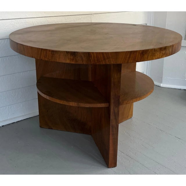 German Art Deco Round Center Table Circa 1930 For Sale In New York - Image 6 of 13