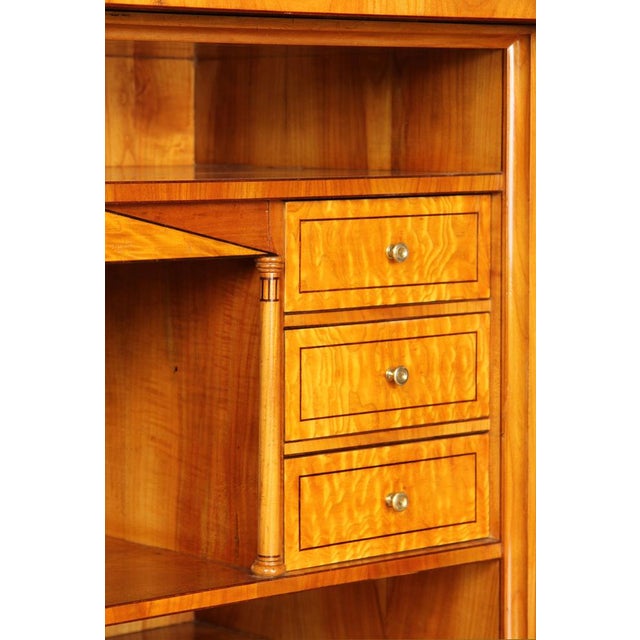 Biedermeier Cherrywood Secretary, 1830s For Sale - Image 10 of 14