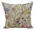 16" Square Pillow Decorated With a Queens Anne Lace & Poppy Pod Floral Pattern - Made in Uk. For Sale