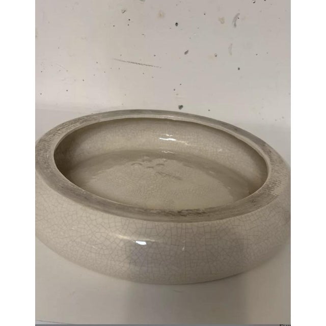 1980s Cracked Ceramic Tray or Trinket Dish, 1980 For Sale - Image 5 of 8
