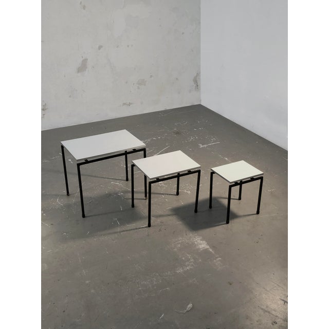 Mid-Century Modern Gigogne Nesting Tables, 1960s, Set of 3 For Sale - Image 9 of 9
