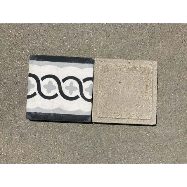 Mid 20th Century Moroccan Encaustic Cement Tile Sample with Modern Design For Sale - Image 5 of 12
