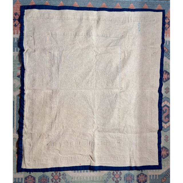 Blue Hmong Hill Tribe Refugee Story Cloth, 1975. For Sale - Image 8 of 12