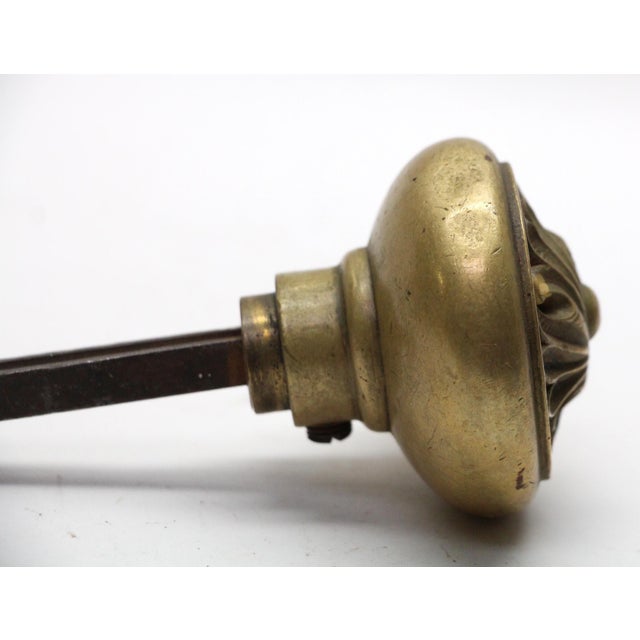 Traditional Antique Yale & Towne Bronze Romanesque Door Knob For Sale - Image 3 of 4