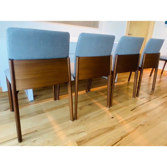 Set of Six Design Within Reach Modern Gray Dining Chairs For Sale - Image 11 of 16