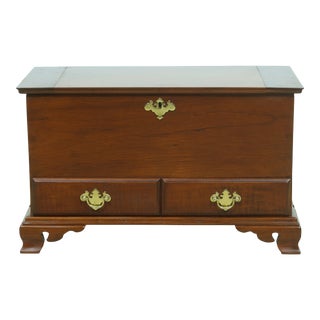 Bench Made Hand Crafted Miniature Cherry Blanket Chest For Sale