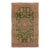 Antique Persian Sultanabad Carpet Green, Coral-Red, Light Blue, Gold and Ivory For Sale