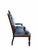 Antique Renaissance Revival John Jelliff Carved Ornate Armchairs Upholstered in Blue Velvet - Set of 2 Expertly crafted...