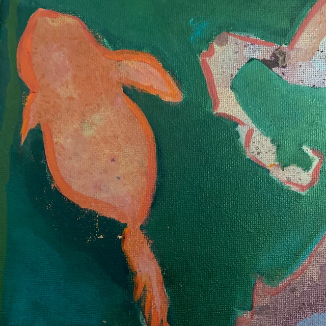 “Prawn” 16x20. Original Abstract Painting on Canvas. This Piece Will Be in My Solo Show in the Libra Gallery Space at Crooked Tree Arts Center. For Sale - Image 6 of 8