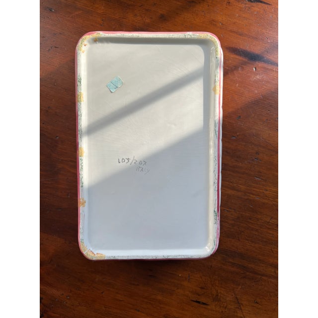 Green Vintage Lidded Ceramic Asparagus Serving Piece For Sale - Image 8 of 11