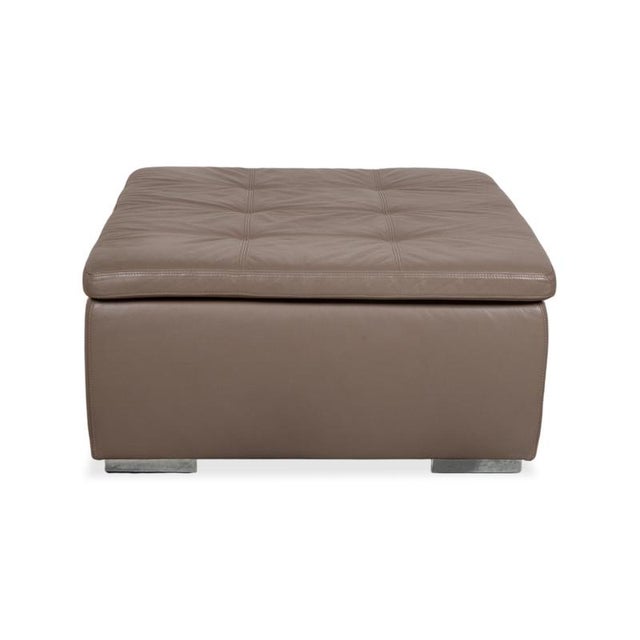 Leather Mezzo Ottoman from BoConcept For Sale - Image 10 of 11