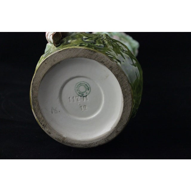 Art Nouveau Vases with Children and Foliage, Cecoslovakia, 1900s, Set of 2 For Sale - Image 11 of 13