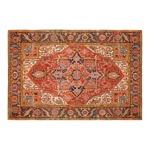 Antique Persian Decorative Oriental Heriz Rug in Room Size