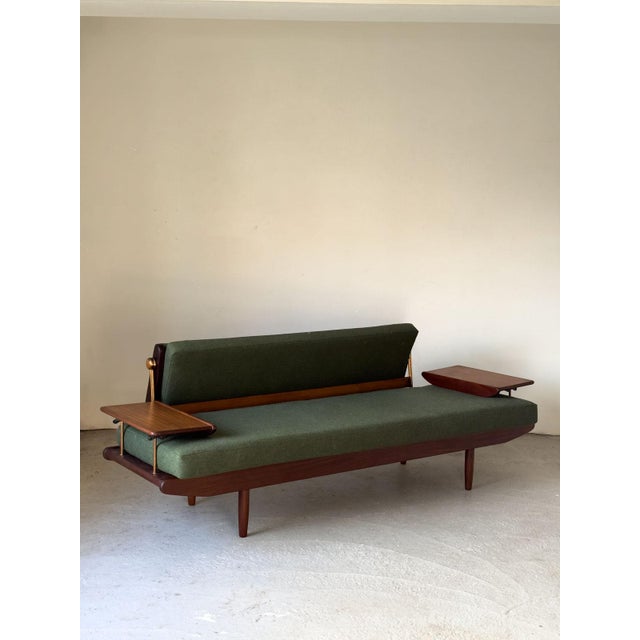 Wentworth Sofa in Green Maine Line Flax Camira Fabrics by Toothill, 1960s For Sale - Image 13 of 14