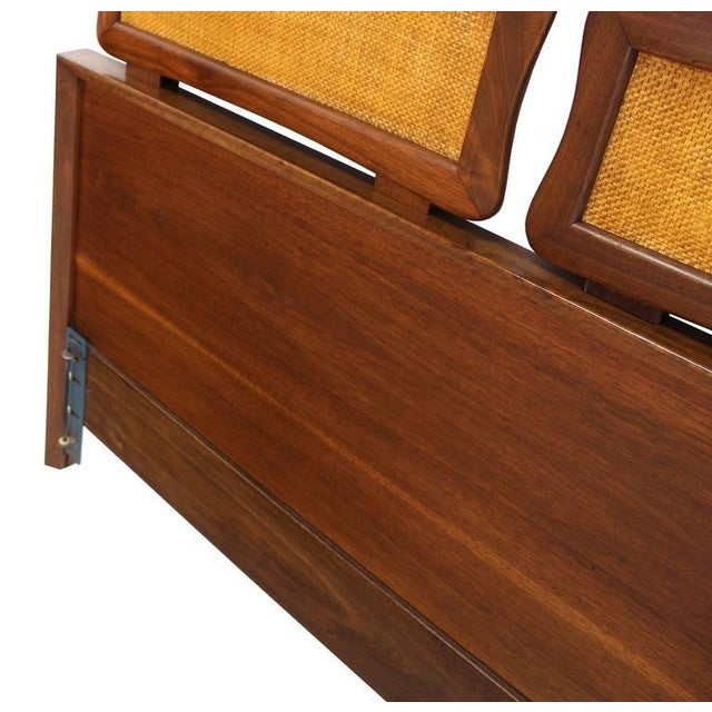 Vintage Mid Century California King Walnut Headboard Chairish