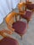 Vintage Bentwood Dining Chairs with Red Faux Leather in the style of Thonet Style, 1970s, Set of 4 For Sale - Image 14 of 15