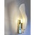 2020s Contemporary Italian Sanded Leaf Murano Glass Wall Sconces – Lot of 4 Pieces For Sale - Image 5 of 6