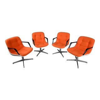 Vintage Chairs by Randall Buck for Steelcase Strafor, 1970, Set of 4 For Sale