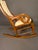 American Victorian Lincoln Rocking Chair in Walnut-Stained Birch With Goose-Neck Arms, Circa 1890 For Sale - Image 4 of 18
