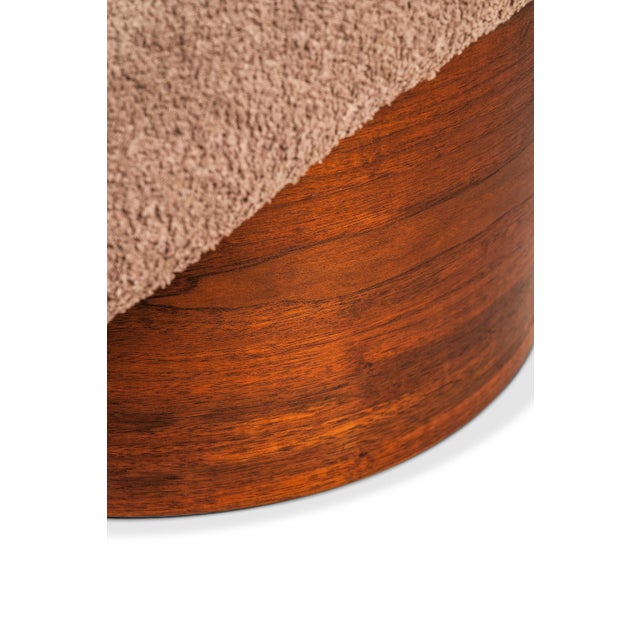 Mid-Century Modern Restored Mid-Century Modern Poof / Mushroom Ottoman Footstool by Weiland Paired Well W/ Adrian Pearsall or Milo Baughman Chairs, Usa, 1960s For Sale - Image 3 of 18