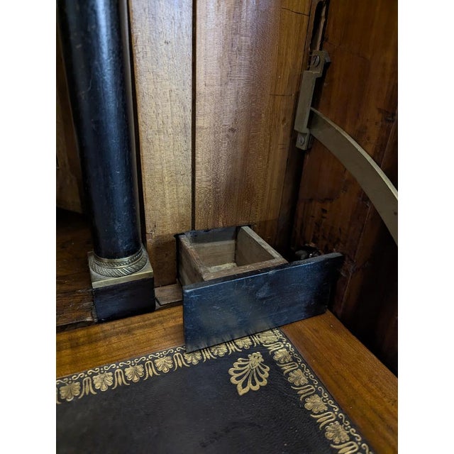 Empire Secretary Desk with Alcove Drawers For Sale - Image 7 of 17