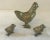 Farmhouse Vintage Brass Chicken With Two Chicks For Sale - Image 3 of 6