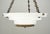 French Art Deco dish pendant light made of natural white alabaster with solid brass accents, rosettes, chain, and finial...