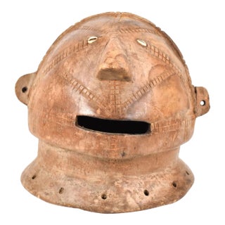 Early 20th Century Tabwa Helmet Mask For Sale