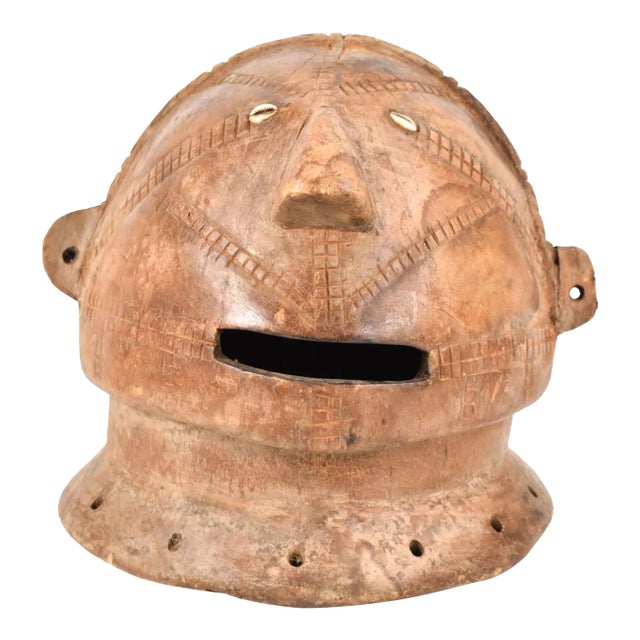 Early 20th Century Tabwa Helmet Mask For Sale