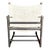 Mid 20th Century Attributed to Forbes for McGuire Vintage Campaign Safari Lounge Chairs in Woven Silk & Wood – Pair For Sale - Image 5 of 18