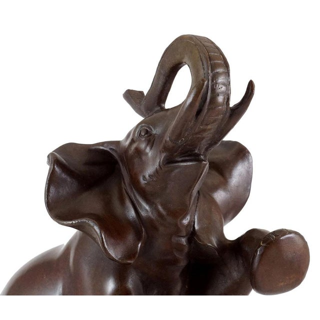 Metal Bronze Animal Sculpture in the style of Rembrandt Bugatti For Sale - Image 7 of 11