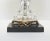 Mid 20th Century Mid 20th Century Vintage Waterford Style Crystal Lamp on Brass & Ebony Wood Base For Sale - Image 5 of 9
