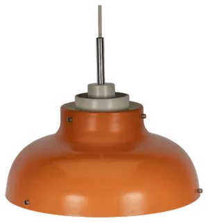 Scandinavian Orange Pendant Lamp, 1960s