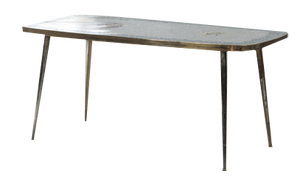 Side Table with Fish Motif in Glass Mosaic, 1950s