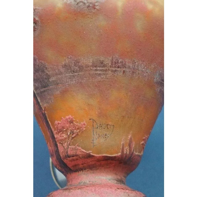 20th Century Blown Glass Vase with Lorraine Cross from Daum Nancy, France, 1890s For Sale - Image 17 of 18