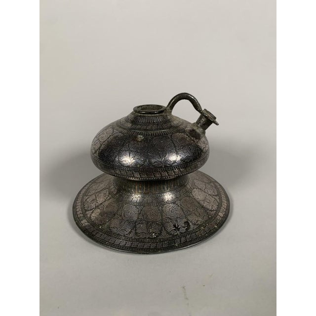 “Huqqa” Hookah Base With “Bidri” Decor India Deccan 18th Century For Sale