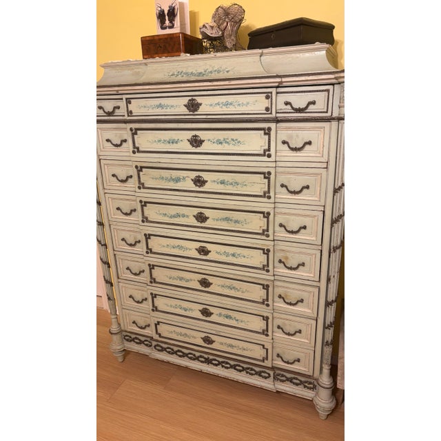 Antique French Louis XVI Style Semainier For Sale - Image 10 of 12