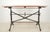 Traditional Mid 20th Century Reproduction Solid Wood Cast Iron Drafting Table For Sale - Image 3 of 10